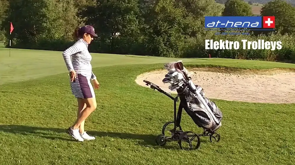 at-hena Elektro-Trolleys bei FIT4PAR — entspannter Golf spielen mit mehr Energie bis zum letzten Loch