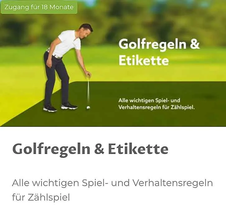 Golfregeln & Etikette — der Online-Regelkurs von Yves C. Ton-That, Artigo GmbH Zürich