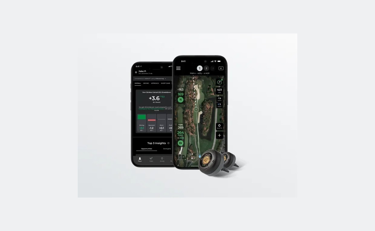 Arccos Smart Sensors mit der Auswertung auf dem Smartphone