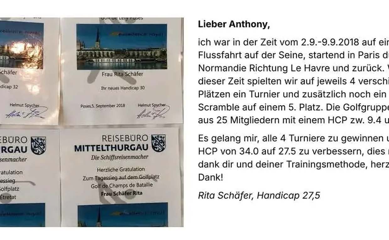 Handschriftliche Rückmeldung einer Schülerin an Anthony C. Biasio