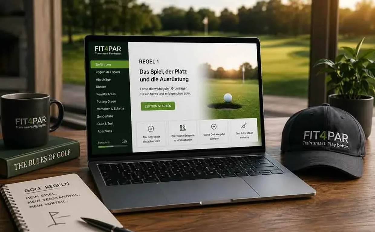 Online Golfregel- und Etikettekurs am Bildschirm