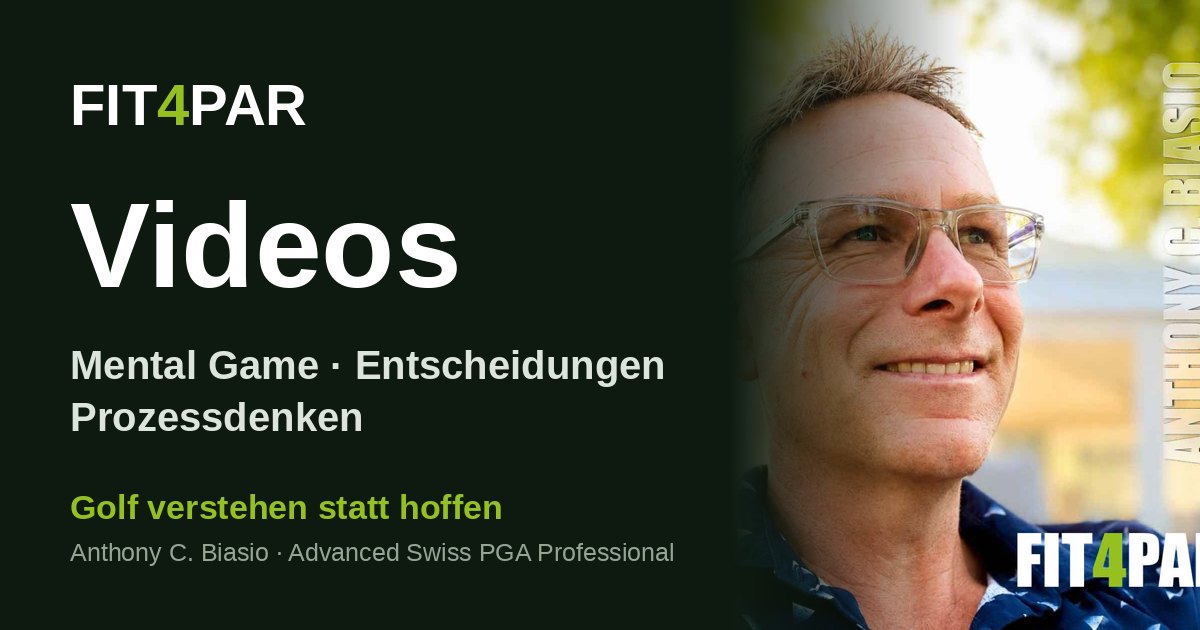 FIT4PAR Golf-Videos mit Anthony C. Biasio